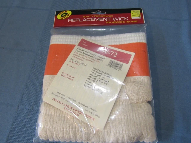 REPLACEMENT WICK for Kerosene Heaters PW-72 NEW! pick-a-wick Duraheat Dyna-Glo P