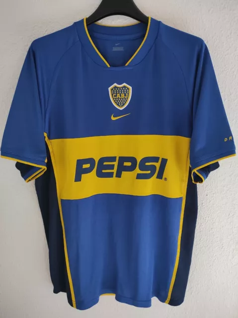 BOCA JUNIORS 2002-2003 Pepsi camiseta shirt trikot maillot maglia L