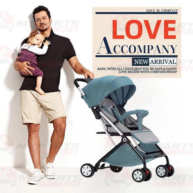 Lightweight Compact Foldable Baby Stroller Travel Pram Carry on Plane Multicolor