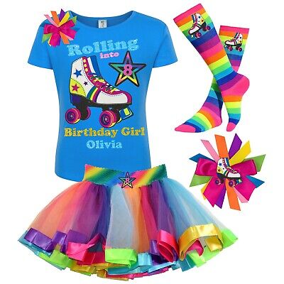 Roller Skating Party Outfit Skate T-Shirt Youth Girls Birthday Shirt Personalize
