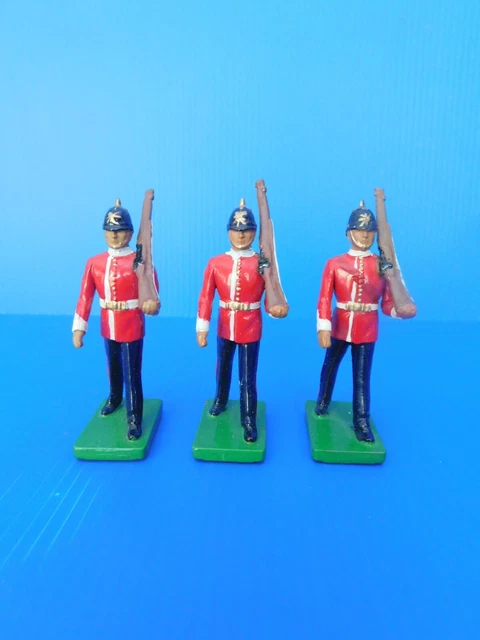 BRITAINS RE PEINT WWI Infanterie Britannique Soldats Assis Avec Soleil