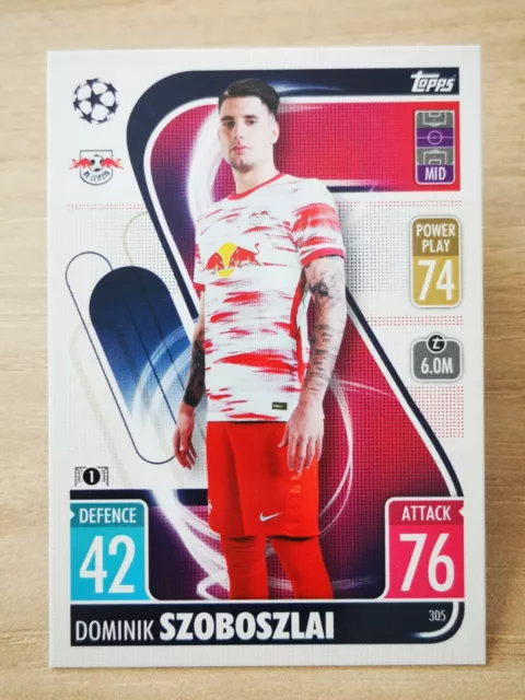 Topps C71 match attax 2021-22 champions league #305 Szoboszlai - RB Leipzig
