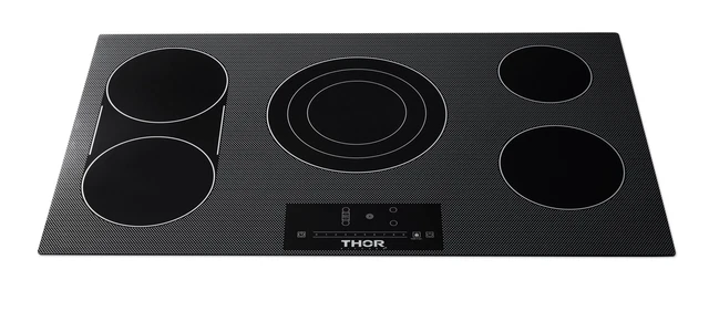 Thor Kitchen TEC36 36"W 5 Burner Electric Cooktop - Black