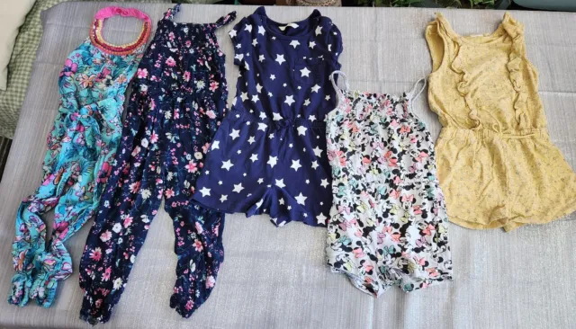 Girls age 2-3 Summer Clothes Bundle 5 items Jumpsuit Playsuit inc Monsoon