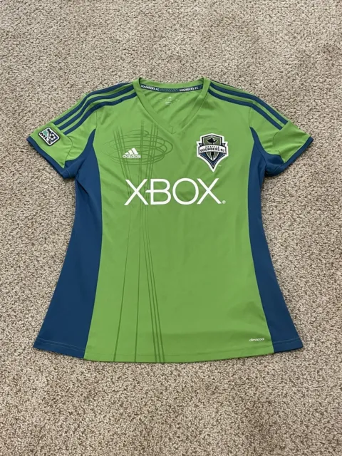 Womens Authentic Adidas Seattle Sounders Soccer Jersey Large