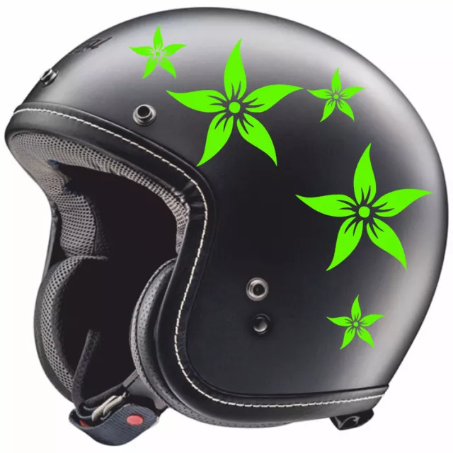 Adesivi FIORI CASCO DONNA decorazione per scooter casco auto moto stickers C0001