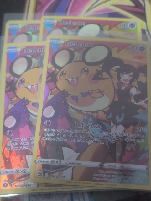 pokemon tcg brilliant stars single cards tg07 tg30 dedenne card Amazon.com: Dedenne TG07/TG30 - Brilliant Stars - Trainer Gallery Pokemon  Card main image 1