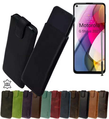 Suncase Funda Estuche Cuero para Móvil Motorola Moto G Lápiz Táctil 2021