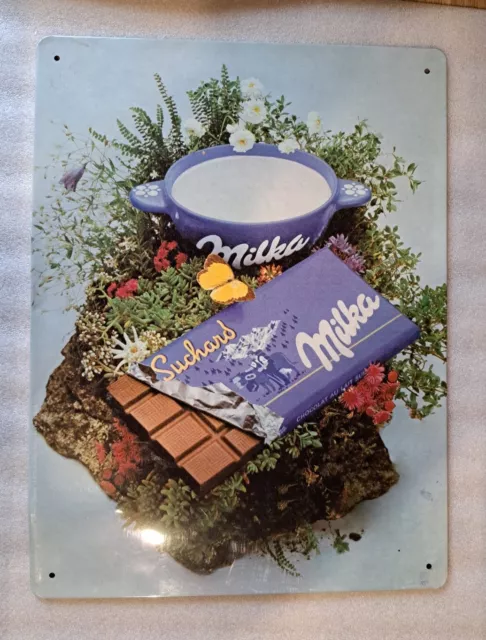 Altes Blechschild Milka 40x30cm