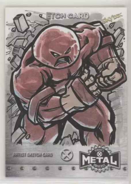 2021 Marvel X-Men Metal Universe Sketch Etch Card Juggernaut