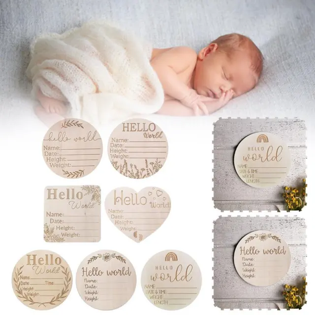 Newborn Baby Announcement Sign for Hospital - Party to Be Wooden Birth Sign New.