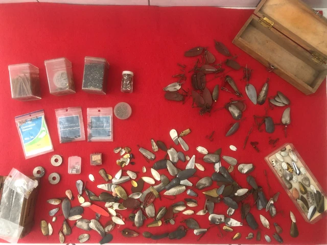 Cuillère tournante ancienne à 2 palettes et corps plombé (Jamais servi