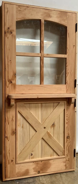 Rustic reclaimed solid Doug Fir DUTCH door glass U choose dimension storybook 4