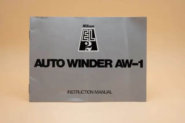 Original Factory Nikon EL2 Auto Winder AW-1 Film Camera Instruction Manual CHEAP
