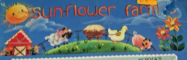 Sunflower Farm Sharon Furner Dorris Sorrensen 1985 Animals Folk Art Paint Book