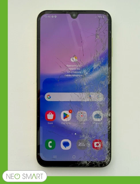 Smartphone Fairphone 4 128 Go - Bleu - Vitre Cassée (pour Pièces Détachées)