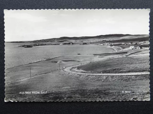 Scotland Loch Ewe AULTBEA A Fishing Village c1950s RP Postcard by Valentine