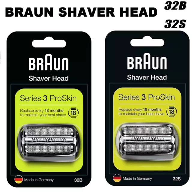 Replacement Head Series 3 of Electric Braun- Shaver Foil ProSkin 32B/32S