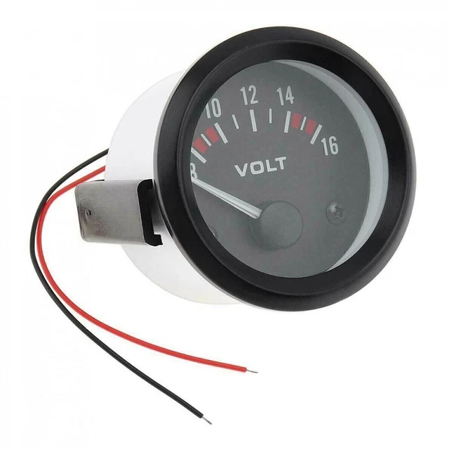 12V 2 Zoll LED Voltmeter für Universal Auto und Motorrad hohe Empfindlichkeit