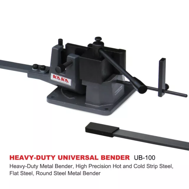 KAKA Ub100 Universal Bender, High Capacity Cast-Iron Hot & Cold Metal Bar Bender