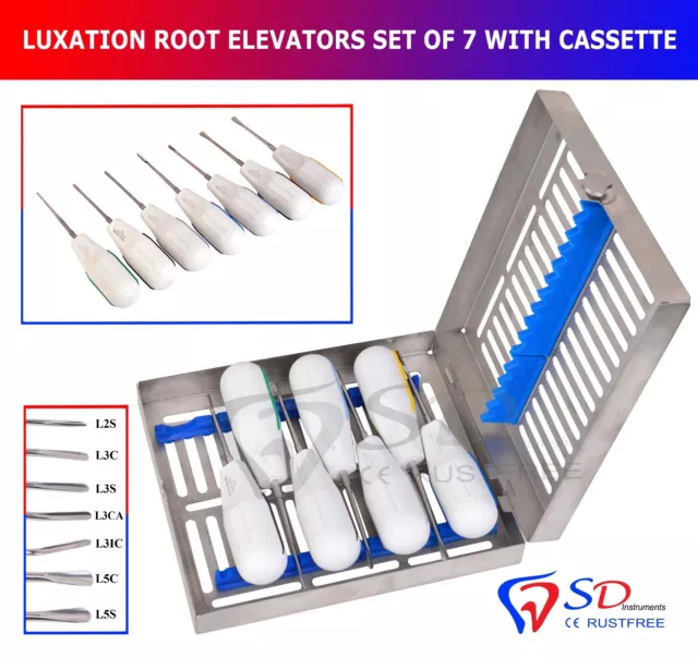 New Dental Surgical Luxating Elevators Root Extraction Tool SD Instruments CE UK