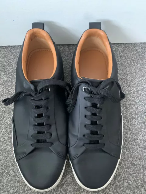ZARA MENS BLACK Soft Leather Trainers Uk 7 EU 41 4.00 PicClick UK