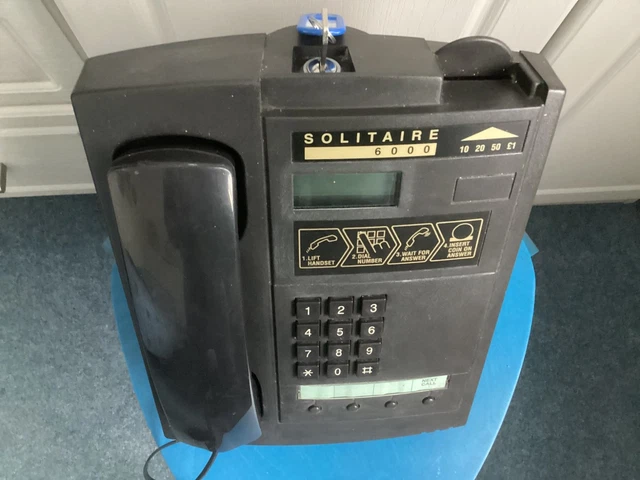 Solitaire 6000 TELEPHONE SOLITAIRE 6000 coin operated payphone comes with 1 key £31.89 ...