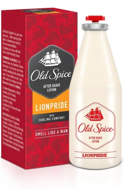 Loción para después del afeitado Old Spice | Orgullo de león | Fresco,...