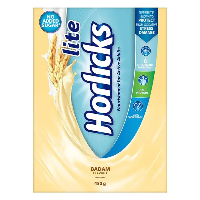 Horlicks Lite Badam Goût Santé & Nutrition Boisson 450g