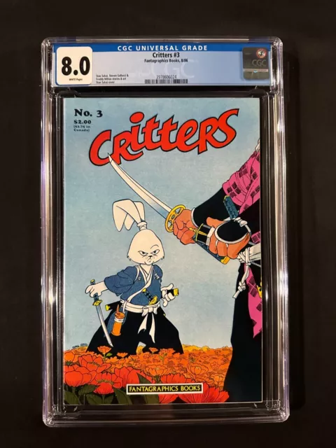 Critters #3 CGC 8.0 (1986) - Usagi Yojimbo