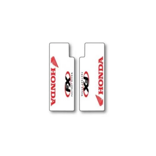 Factory Effex 06-38302 Clear Upper Fork Graphics - compatible with Honda - Red