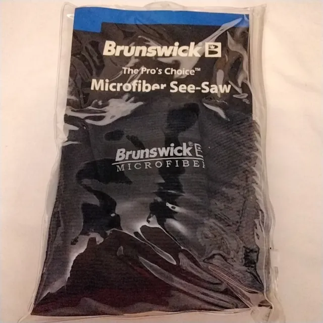 Brunswick Microfiber See-Saw Bowling Towel to Polish Bowling Ball Model 860312