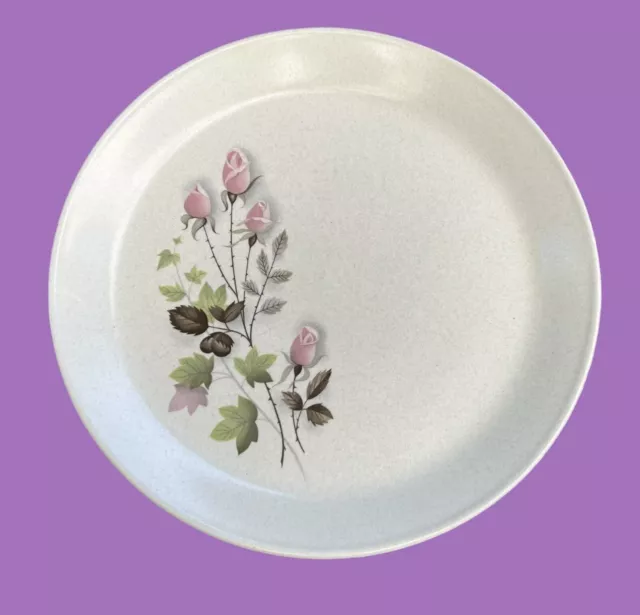 Vintage Johnson of Australia, Pink Rose, Stoneware Dinner Plate