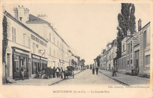 Cpa 91 Montgeron La Grande Rue