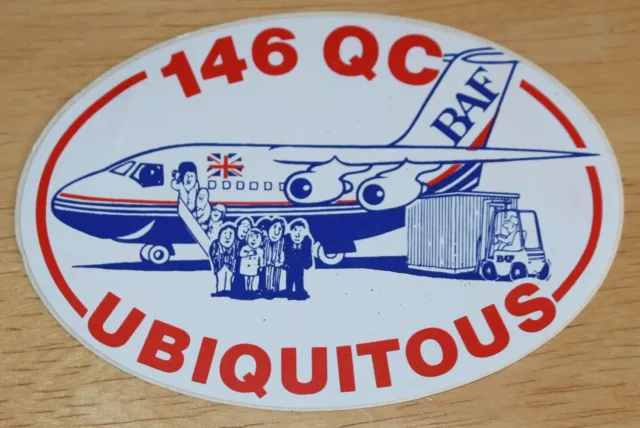 BAF British Air Ferries (UK) BAe 146QC Airline Sticker