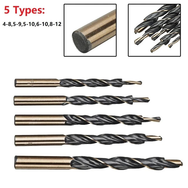 MDF Pas Perceuse Embout 117-151mm Longueur 4-8 5-10 5-9 5PCS 6-10 8-12
