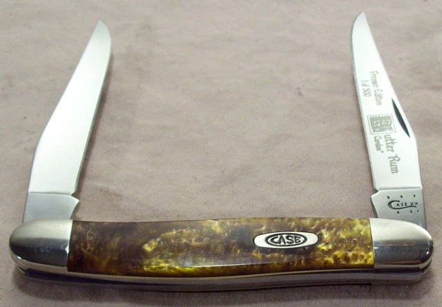 2014~Case Xx~Unused~Muskrat Premier Edition 1 0F 500~"Butter Rum" Pocket Knife~