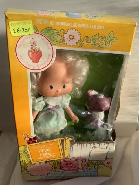 Vintage Strawberry Shortcake’s friend Angel Cake Doll with Soufflé Pet - Boxed