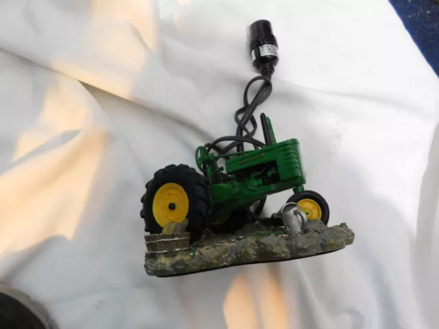 -Vintage John Deere 1999 Tractor Table Lamp WORKS