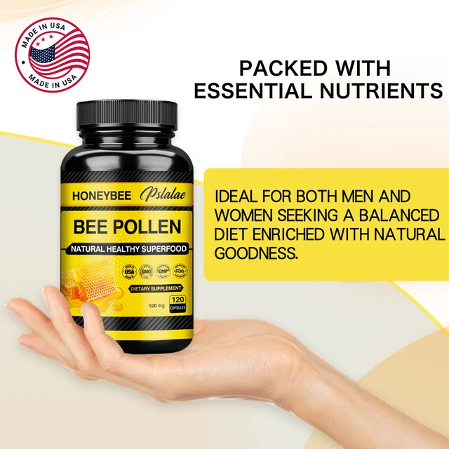 BEE POLLEN Endurance & Energy Boost, Antioxidants, Digestion and Immune Health £7.12 PicClick UK