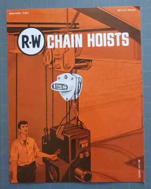 Brochure RW Richards Wilcox of Canada Chain Hoists Construction Equipment 1970s