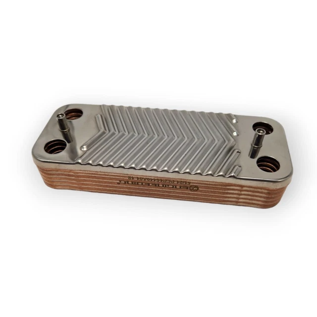 Échangeur Chaleur Domestique 12 Plaques Compatible Sime 6319690 Chaudière Format