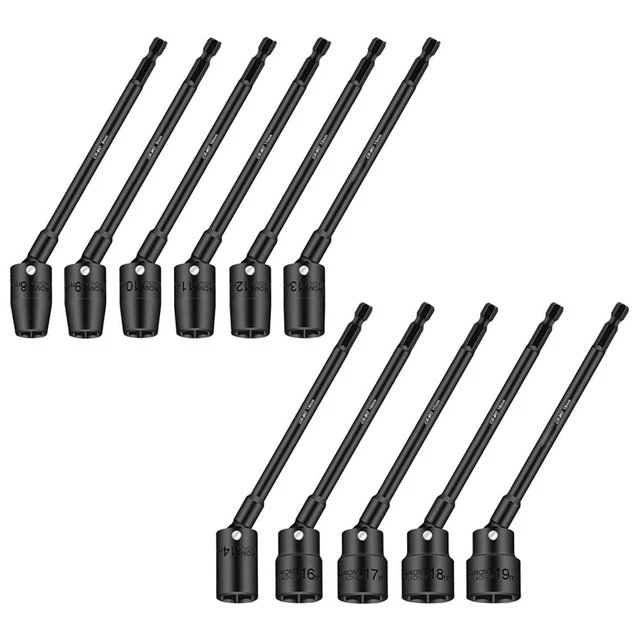 HighFree Flexible Drill Bit Extension Kit - Includes Socket Adapters, Angle Drill & Magnetic Holders