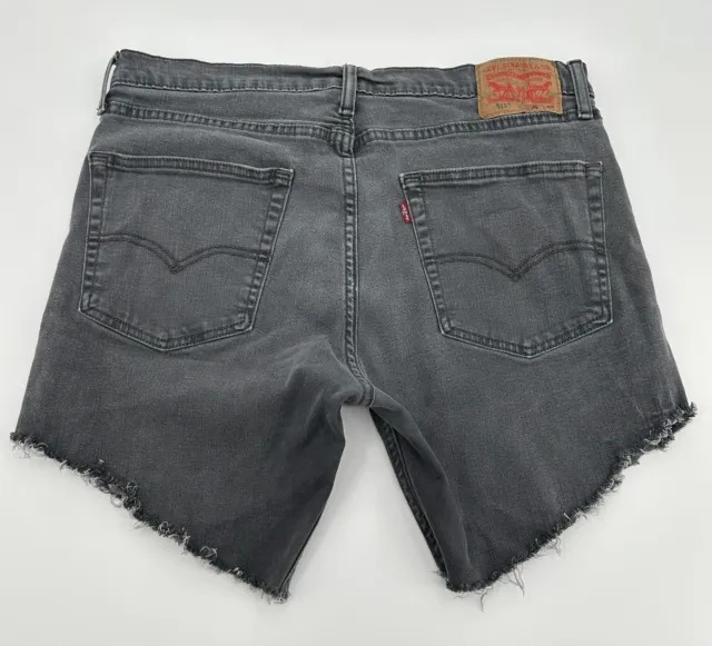 Levis 513 Men's Size 36 Gray Denim Custom Cutoff Shorts