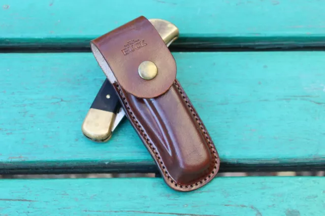 leather sheath made for Buck 110  leather knife case with belt clip
