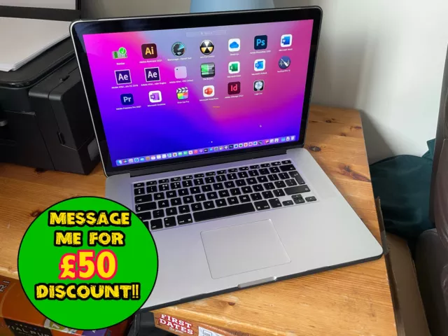 Macbook Pro 15" 3.4GHz i7 Quad Core *A GRADE* 1TB SSD 16GB RAM (1)