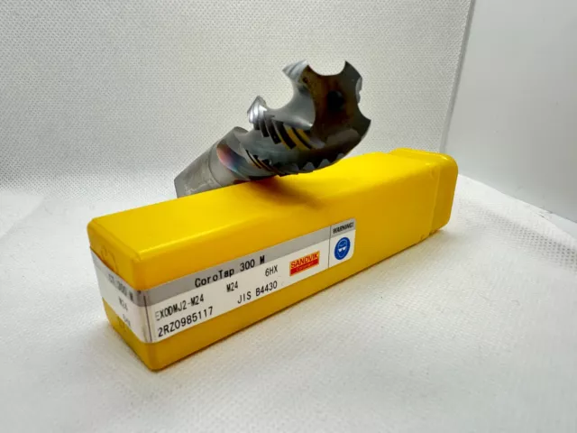 SANDVIK  Coro Tap 300 M  EX0DMJ2-M24 TiCN Coating M24 6HX Screw Length: 120mm
