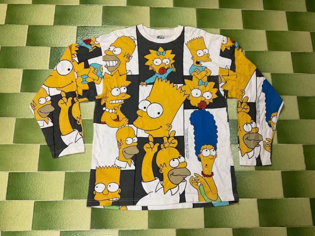 T-shirt a maniche lunghe con stampa all-over dei Simpsons, stampa...