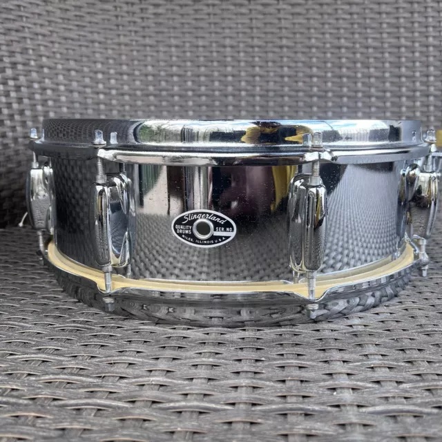 Vintage 1970s Slingerland Festival Snare Drum 5"x14" Chrome over Steel