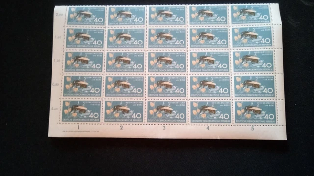 DDR 1959 kpl. Bogen Mi 692 Postfrisch siehe Fotos (A 8254) 8